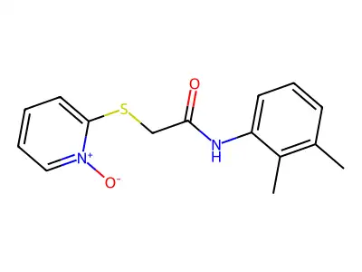 N-(2,3-dimethylphenyl)-2-(1-oxidopyridin-1-ium-2-yl)sulfanylacetamide structure