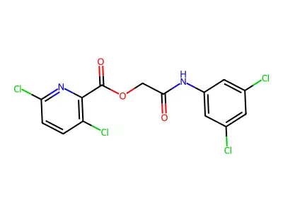 [2-(3,5-Dichloroanilino)-2-oxoethyl] 3,6-dichloropyridine-2-carboxylate structure