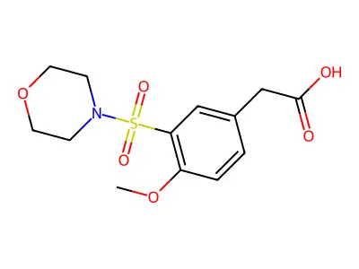 [4-Methoxy-3-(morpholine-4-sulfonyl)-phenyl]-acetic acid structure