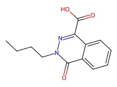 3-Butyl-4-oxo-3,4-dihydrophthalazine-1-carboxylic acid structure