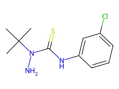 3-Amino-3-tert-butyl-1-(3-chlorophenyl)thiourea structure
