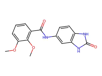 2,3-dimethoxy-N-(2-oxo-1,3-dihydrobenzimidazol-5-yl)benzamide structure