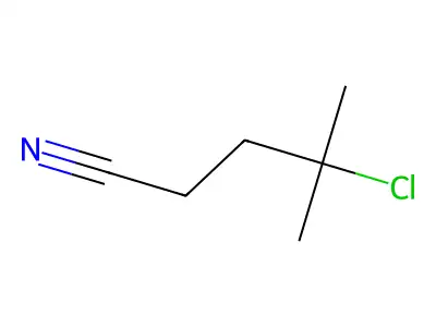 4-Chloro-4-methylpentanenitrile structure