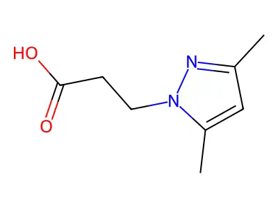 3-(3,5-dimethyl-1H-pyrazol-1-yl)propanoic acid structure