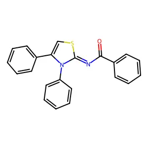 N-(3,4-Diphenyl-3H-thiazol-2-ylidene)-benzamide structure