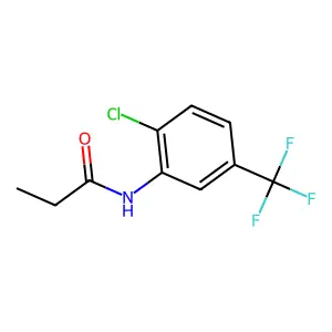 N-[2-chloro-5-(trifluoromethyl)phenyl]propanamide structure