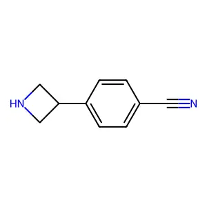 对-(3-氮杂环丁基)苯甲腈 structure