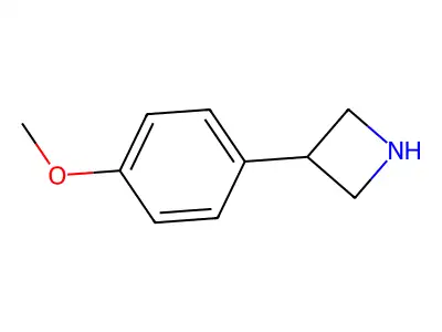 Azetidine, 3-(p-methoxyphenyl)- structure