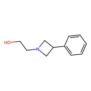 1-Azetidineethanol, 3-phenyl- structure