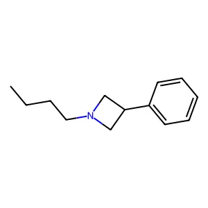 Azetidine, 1-butyl-3-phenyl- structure