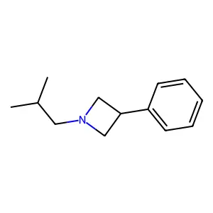 Azetidine, 1-isobutyl-3-phenyl- structure