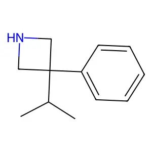 Azetidine, 3-isopropyl-3-phenyl- structure