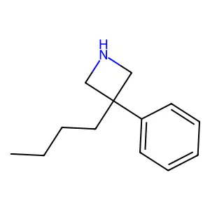 Azetidine, 3-butyl-3-phenyl- structure