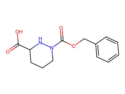 (R)-4-(benzyloxycarbonyl)piperazine-2-carboxylic acid structure