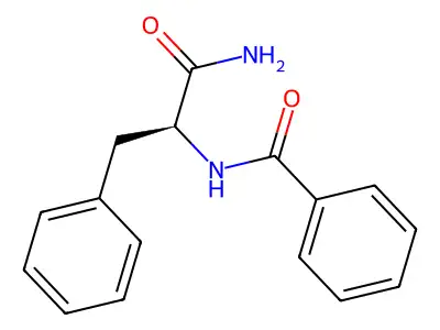 Nalpha-Benzoylphenylalaninamide structure