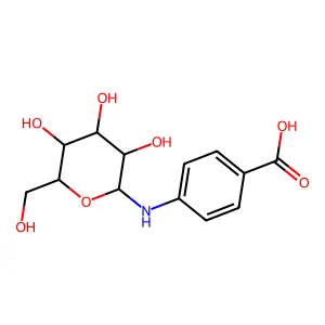 4-氨基苯甲酸-N-甘露糖苷 structure