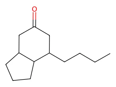 (3aS,7S,7aR)-7-butyl-1,2,3,3a,4,6,7,7a-octahydroinden-5-one structure