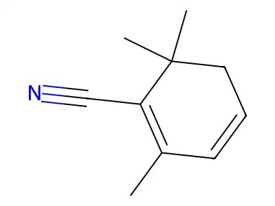 1,3-Cyclohexadiene-1-carbonitrile, 2,6,6-trimethyl- structure