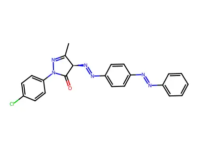 1-(4-Chlorophenyl)-5-hydroxy-3-methyl-4-((4-(phenylazo)phenyl)azo)pyrazole structure