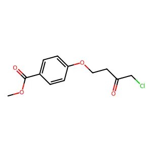 Methyl 4-(4-chloro-3-oxobutoxy)benzoate structure