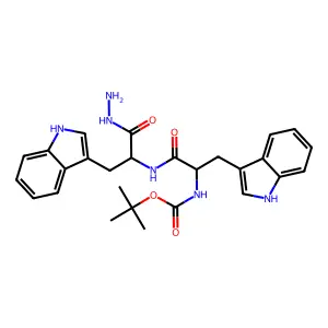 Boc-DL-Trp-DL-Trp-NHNH2 structure