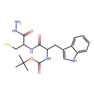 Boc-DL-Trp-DL-Cys-NHNH2 structure