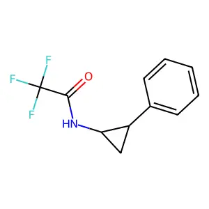 2,2,2-Trifluoro-N-(2-phenylcyclopropyl)acetamide structure