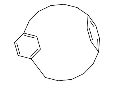 Tricyclo(14.2.2.2(7,10))docosa-1(19),7(22),8,10(21),16(20),17-hexaene structure