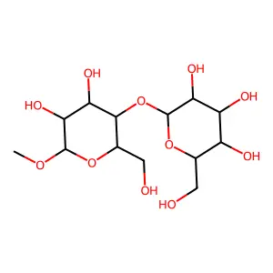 Methyl beta-lactoside structure