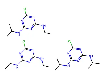 Polytriazine structure