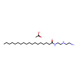 Octadecanamide, N-[2-[(2-aminoethyl)amino]ethyl]-, acetate (1:1) structure