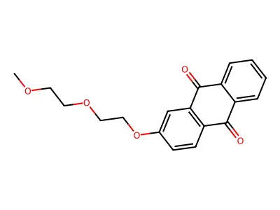 2-(2-(2-Methoxyethoxy)ethoxy)anthraquinone structure