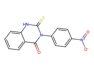 3-(4-Nitrophenyl)-2-sulfanylidene-2,3-dihydroquinazolin-4(1H)-one structure