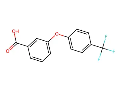 3-[4-(trifluoromethyl)phenoxy]benzoic Acid structure