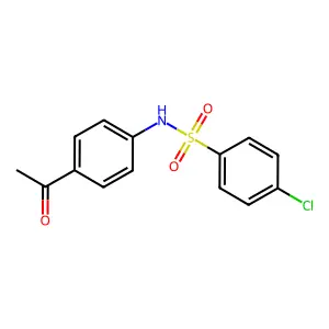 N-(4-Acetyl-phenyl)-4-chloro-benzenesulfonamide structure
