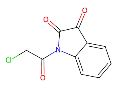 1-(chloroacetyl)-1H-indole-2,3-dione structure