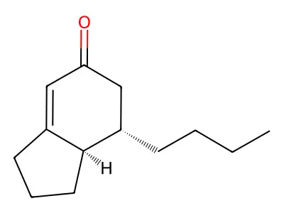5H-Inden-5-one, 7-butyl-1,2,3,6,7,7a-hexahydro- structure