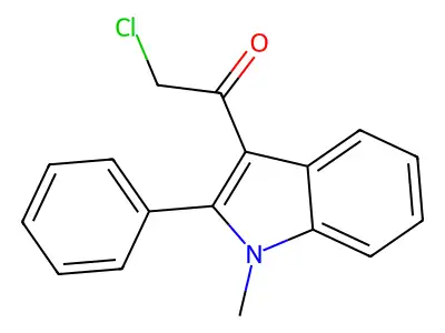 2-chloro-1-(1-methyl-2-phenyl-1H-indol-3-yl)ethan-1-one structure
