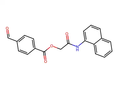 [2-(Naphthalen-1-ylamino)-2-oxoethyl] 4-formylbenzoate structure