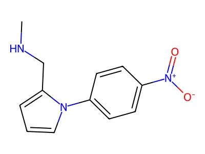 N-Methyl-1-(1-(4-nitrophenyl)-1H-pyrrol-2-yl)methanamine structure