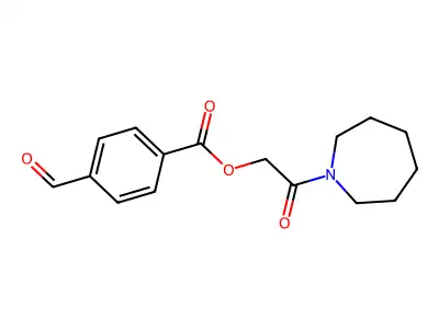 2-(Azepan-1-YL)-2-oxoethyl 4-formylbenzoate structure