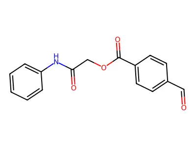 (2-Anilino-2-oxoethyl) 4-formylbenzoate structure