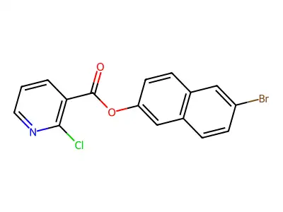 6-Bromonaphthalen-2-yl 2-chloropyridine-3-carboxylate structure