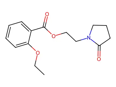 2-(2-Oxopyrrolidin-1-yl)ethyl 2-ethoxybenzoate structure