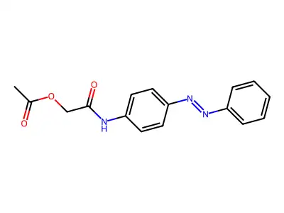 Acetamide, 2-(acetyloxy)-N-[4-(2-phenyldiazenyl)phenyl]- structure