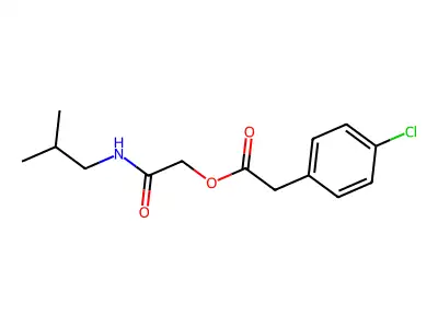[2-(2-Methylpropylamino)-2-oxoethyl] 2-(4-chlorophenyl)acetate structure