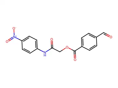 [2-(4-Nitroanilino)-2-oxoethyl] 4-formylbenzoate structure