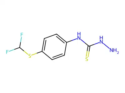 3-Amino-1-{4-[(difluoromethyl)sulfanyl]phenyl}thiourea structure