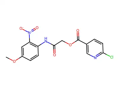 [(4-Methoxy-2-nitrophenyl)carbamoyl]methyl 6-chloropyridine-3-carboxylate structure