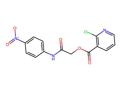[(4-Nitrophenyl)carbamoyl]methyl 2-chloropyridine-3-carboxylate structure